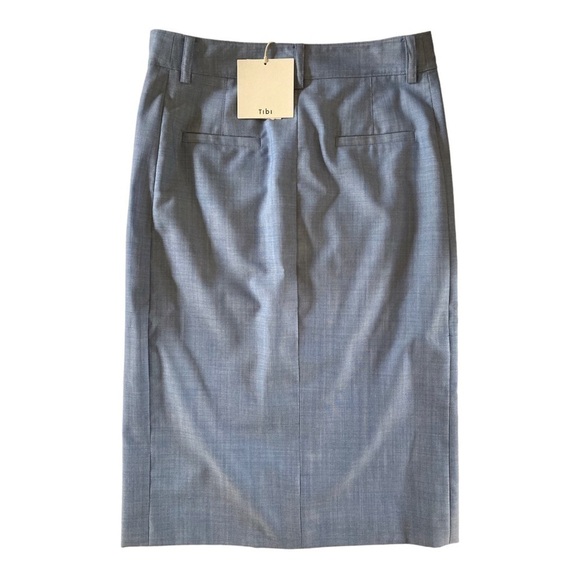 NWT Tibi Classic Wool Pencil Skirt Size 0 - Picture 8 of 11